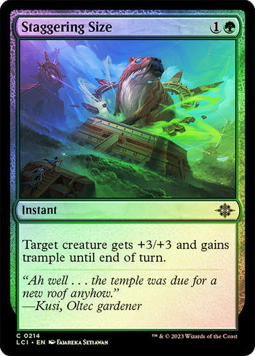 Staggering Size (lci) / Foil