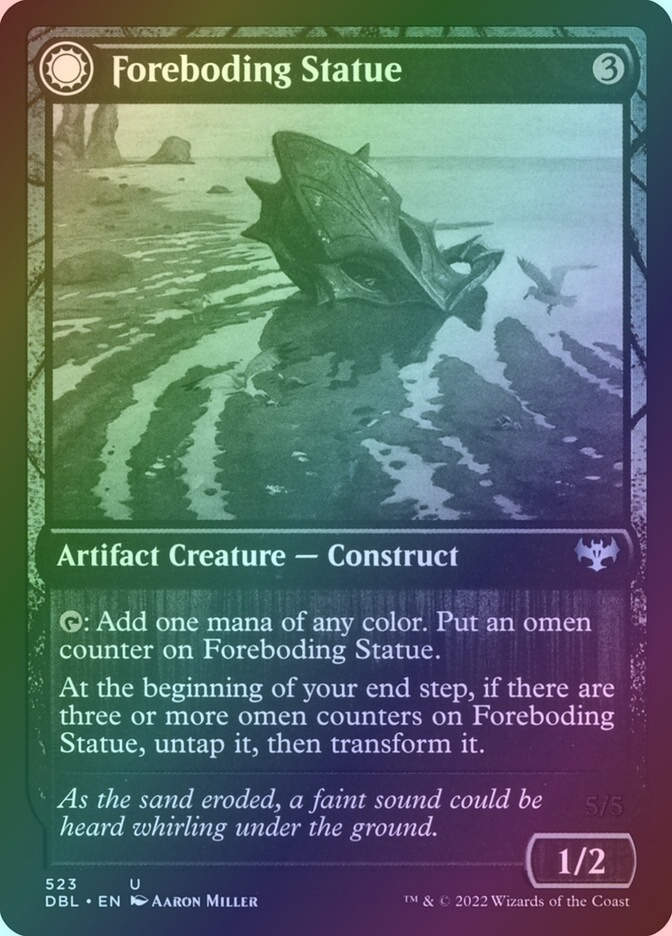 Foreboding Statue // Forsaken Thresher (DBL) (523) / Foil