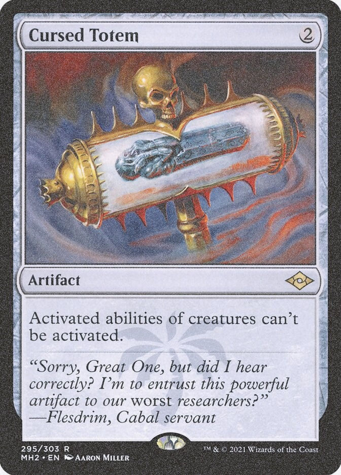 Cursed Totem (MH2) (295) / Foil Etched