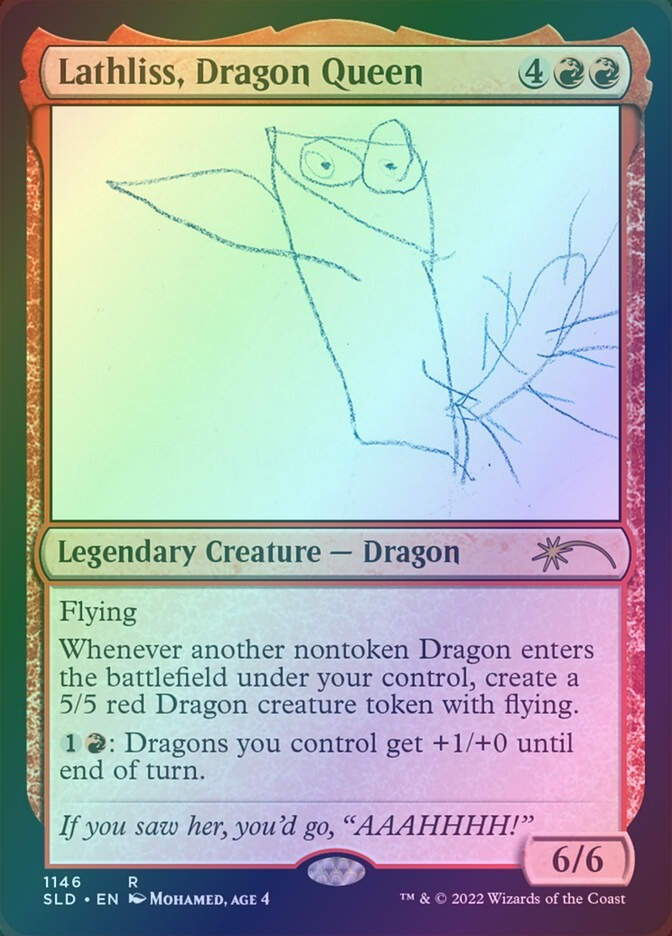 Lathliss, Dragon Queen (SLD) (1146) / Foil
