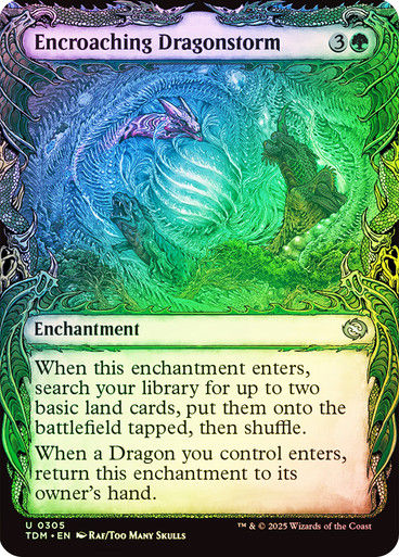 Encroaching Dragonstorm (TDM) (305) / Foil / Showcase