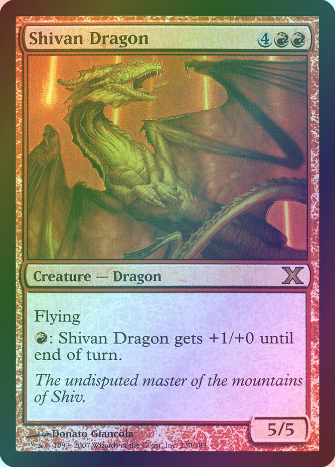 Shivan Dragon (10E) (230★) / Foil