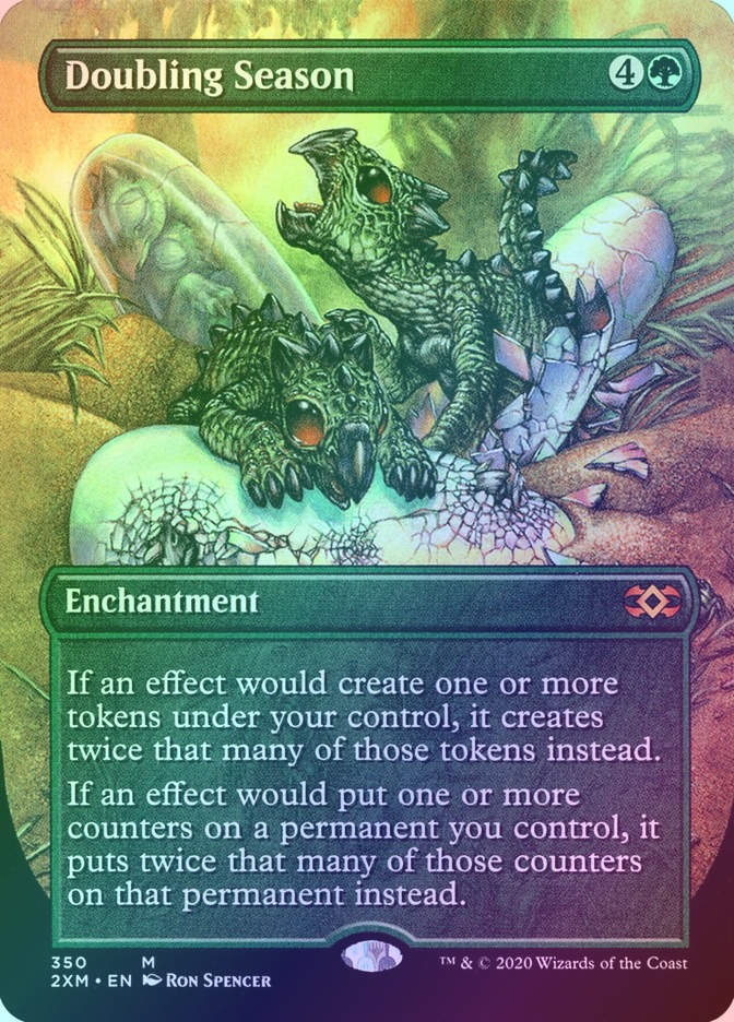 Doubling Season (2XM) (350) / Borderless / Foil