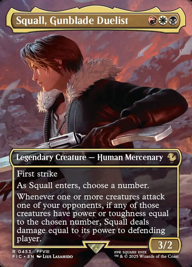 Squall, Gunblade Duelist (FIC) (453) / Borderless