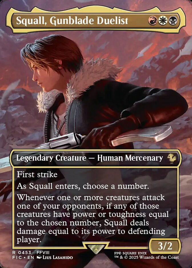 Squall, Gunblade Duelist (FIC) (453) / Borderless