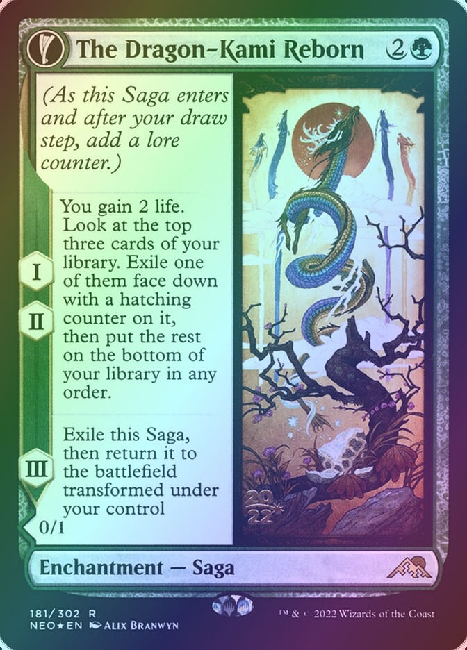 The Dragon-Kami Reborn // Dragon-Kami's Egg (PNEO) (181s) / Foil — cara 1 de 2
