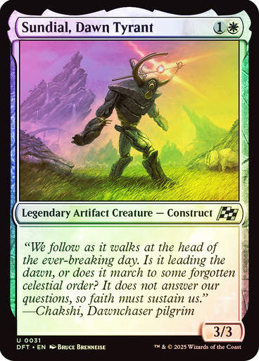 Sundial, Dawn Tyrant (DFT) (31) / Foil