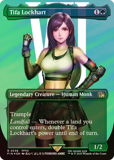 Tifa Lockhart (FIN) (536) / Borderless / Surge Foil