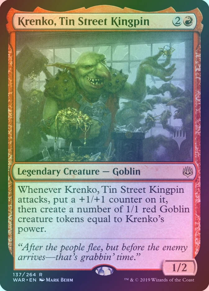Krenko, Tin Street Kingpin (PWAR) (137p) / Foil