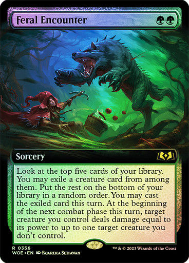 Feral Encounter (woe) / Extended Art Foil