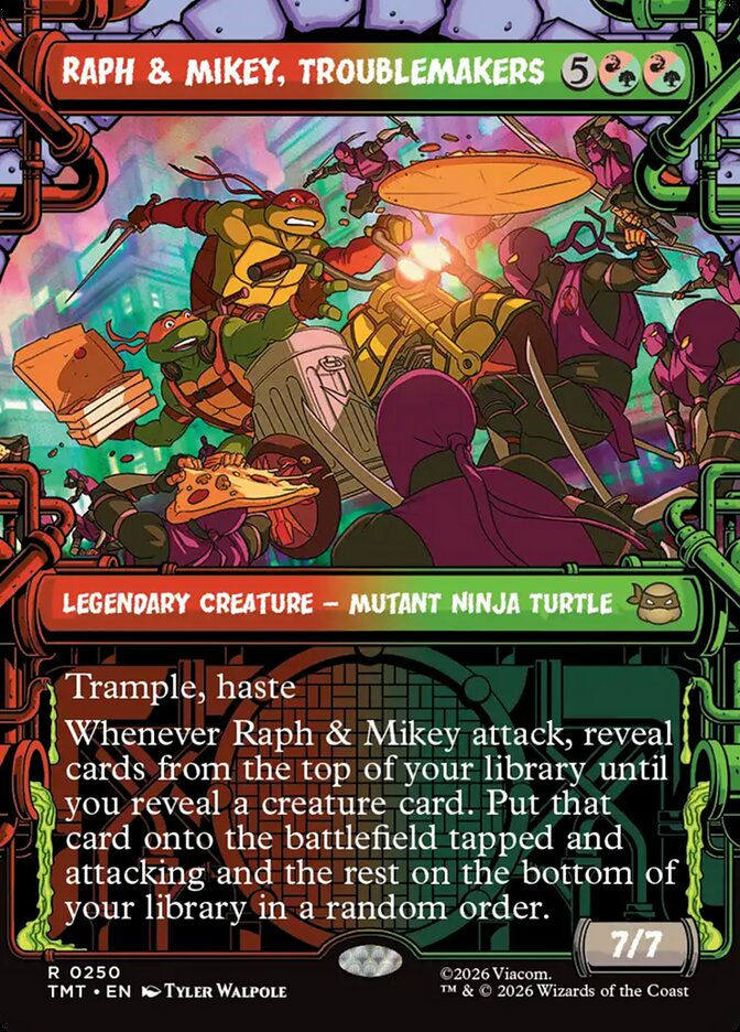 Raph & Mikey, Troublemakers (TMT) (250) / Borderless / Showcase