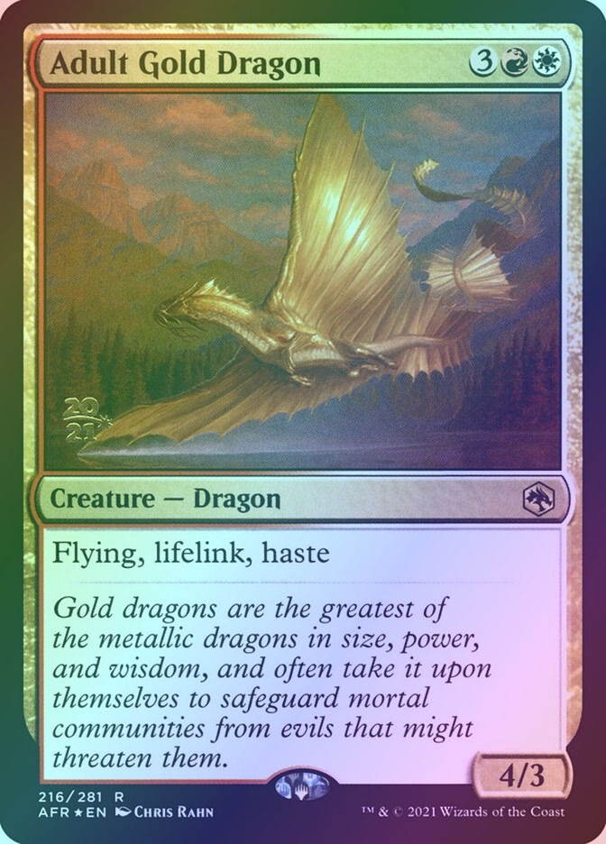 Adult Gold Dragon (PAFR) (216s) / Foil