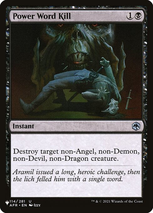 Power Word Kill (PLST) (AFR-114)