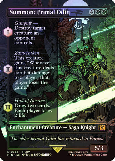 Summon: Primal Odin (FIN) (365) / Borderless / Foil