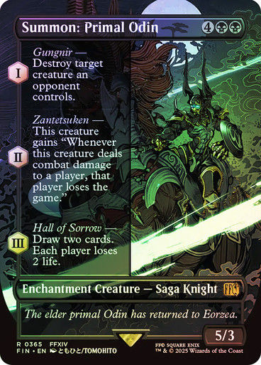 Summon: Primal Odin (FIN) (365) / Borderless / Foil