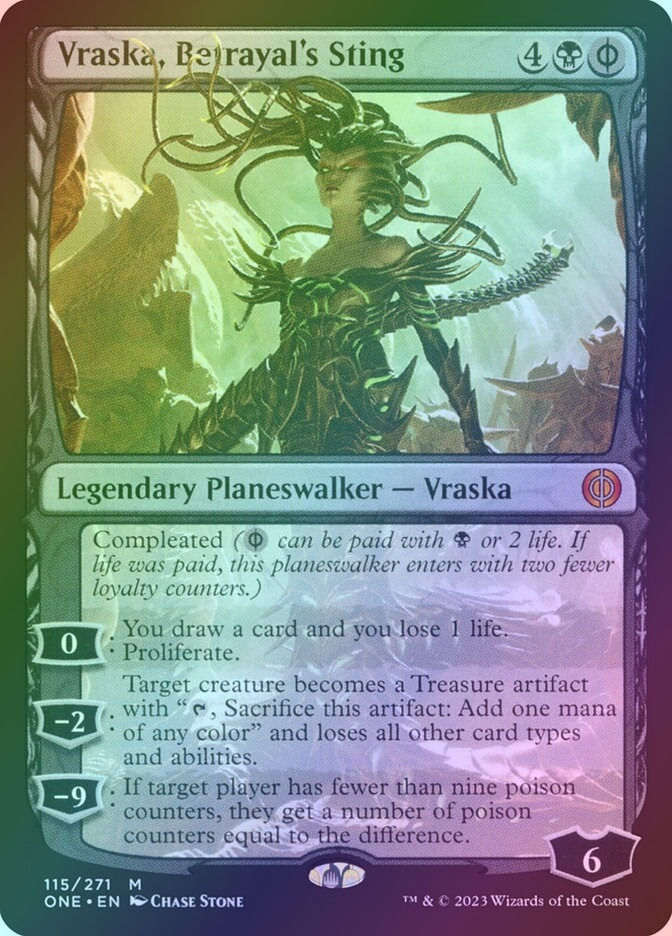 Vraska, Betrayal's Sting (ONE) (115) / Foil
