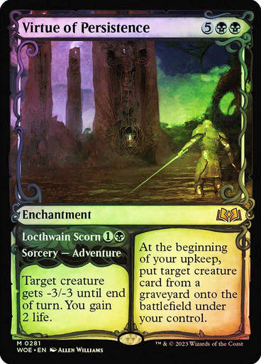 Virtue of Persistence // Locthwain Scorn (woe) / Showcase Foil