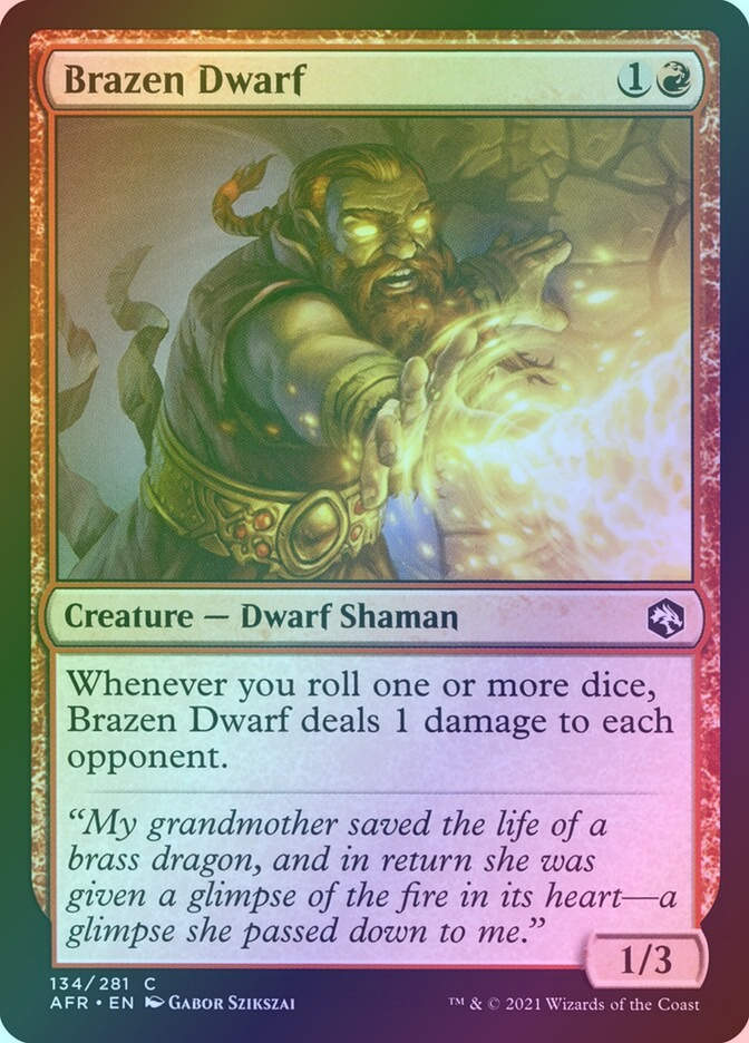 Brazen Dwarf (AFR) (134) / Foil