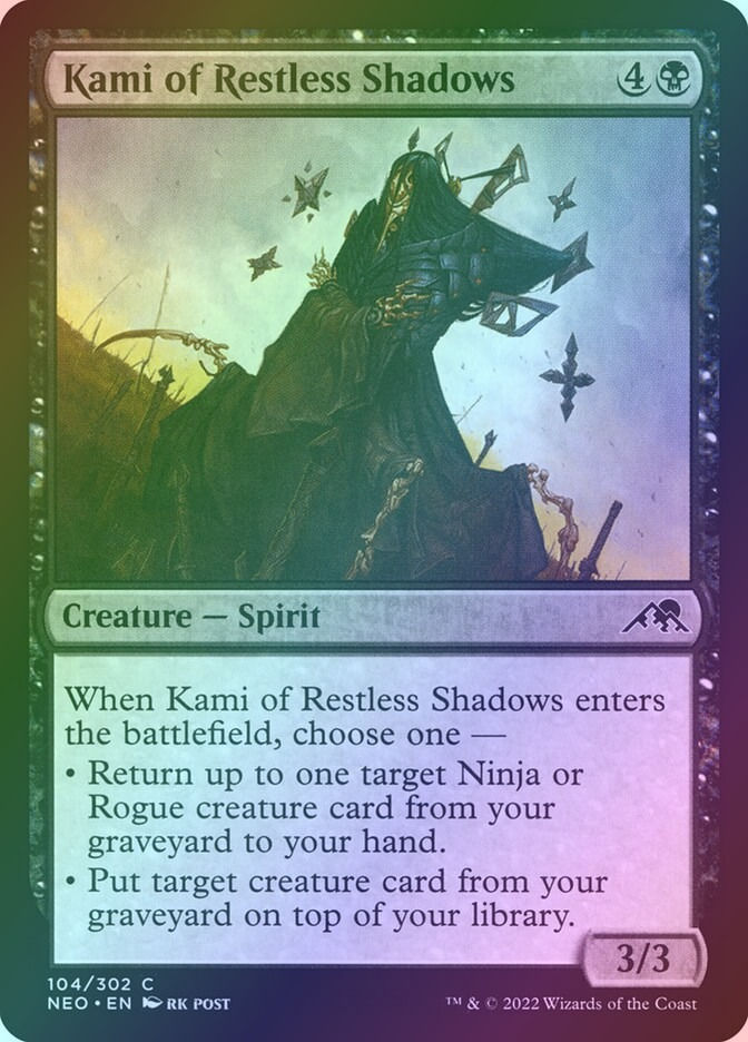 Kami of Restless Shadows (NEO) (104) / Foil