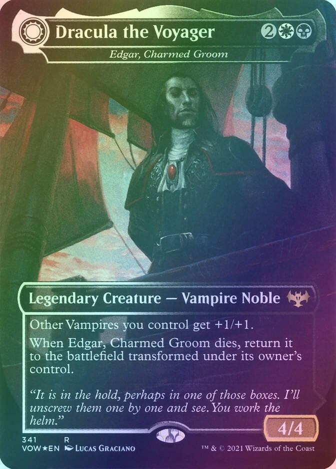 Edgar, Charmed Groom // Edgar Markov's Coffin (VOW) (341) / Borderless / Foil