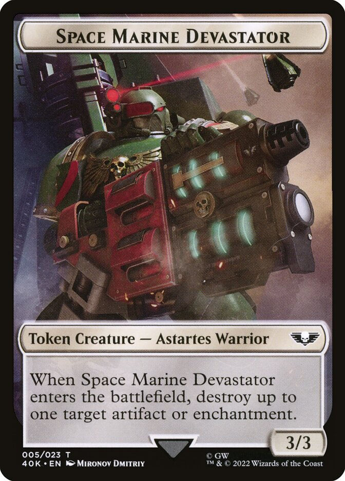 Soldier // Space Marine Devastator (T40K) (2 // 5) — cara 2 de 2