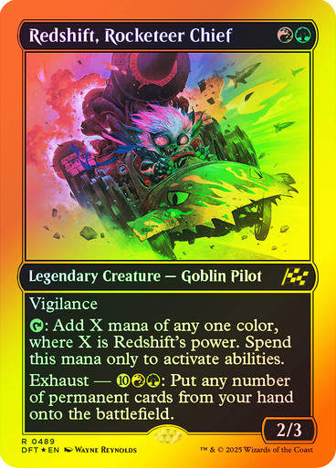 Redshift, Rocketeer Chief (DFT) (489)  / First Place Foil