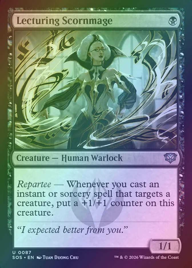 Lecturing Scornmage (SOS) (87) / Foil