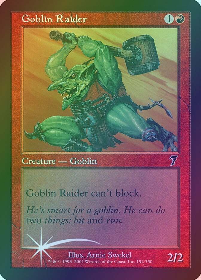 Goblin Raider (7ED) (192★) / Foil