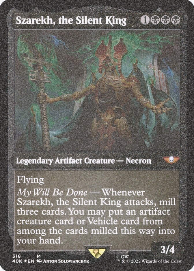 Display Token Szarekh, the Silent King (40K) (318) / Foil Etched