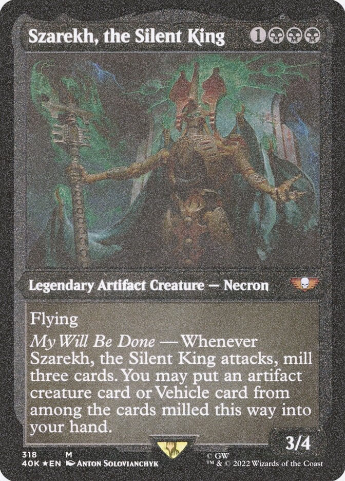 Display Token Szarekh, the Silent King (40K) (318) / Foil Etched