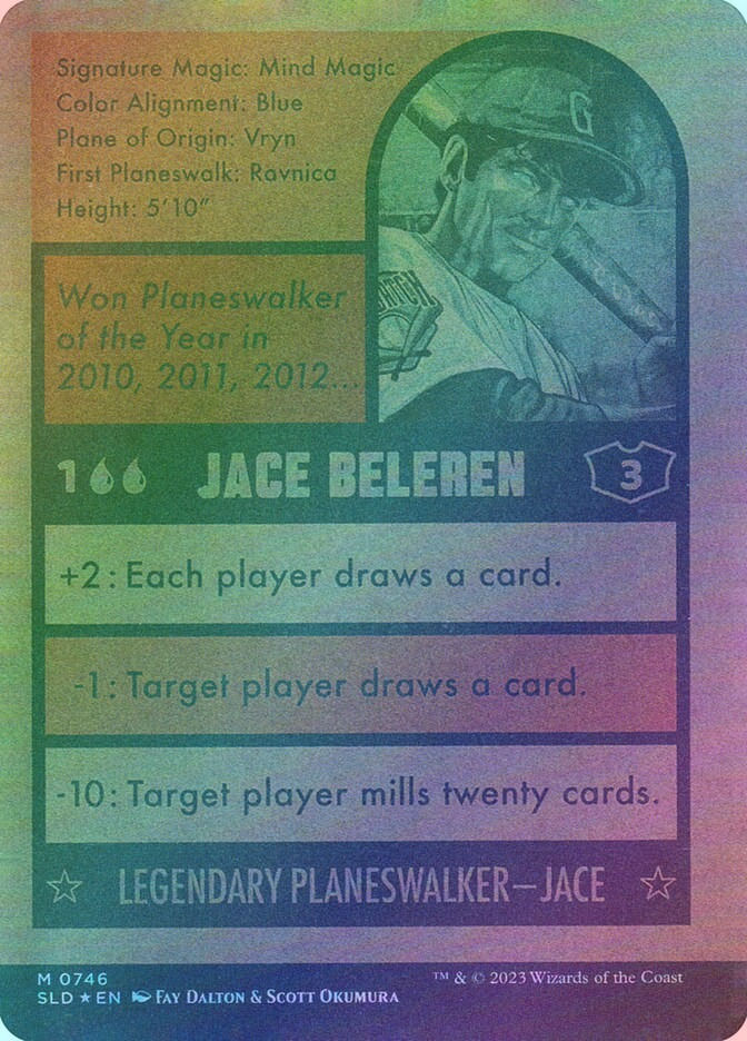 Jace Beleren // Jace Beleren (SLD) (746) / Borderless / Foil — cara 2 de 2