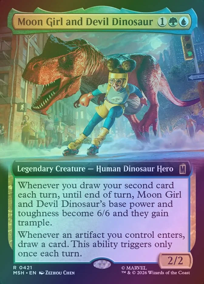 Moon Girl and Devil Dinosaur (MSH) (421) / Extended Art / Foil