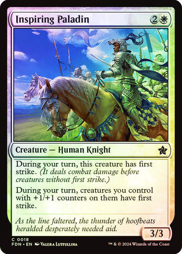 Inspiring Paladin (FDN) (18) / Foil