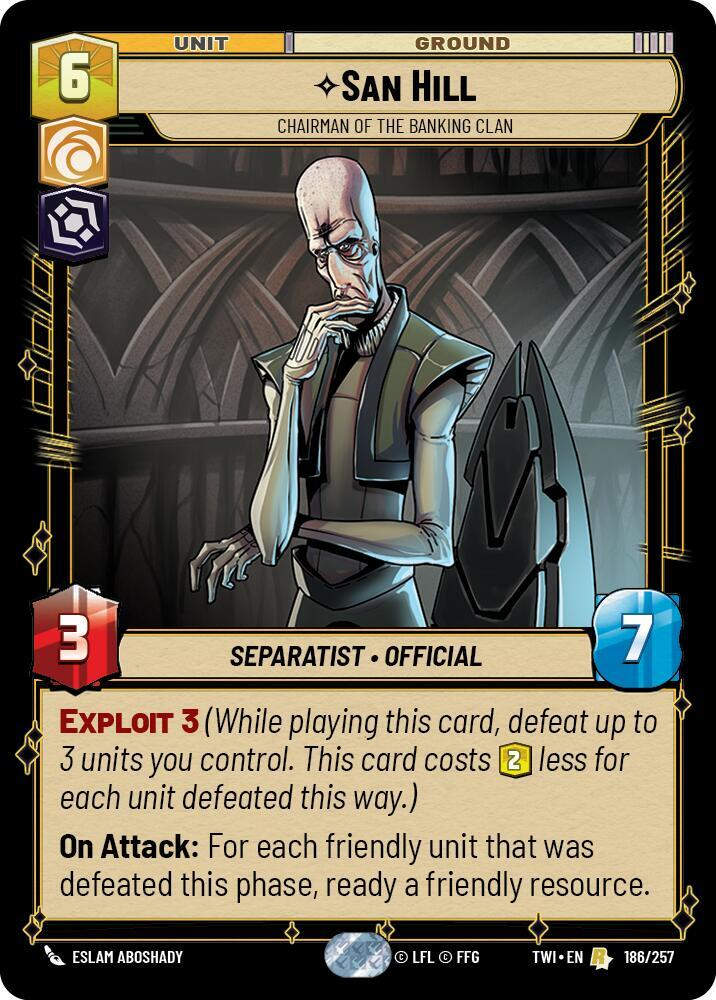San Hill - Chairman of the Banking Clan (TWI) (186/257) / Foil