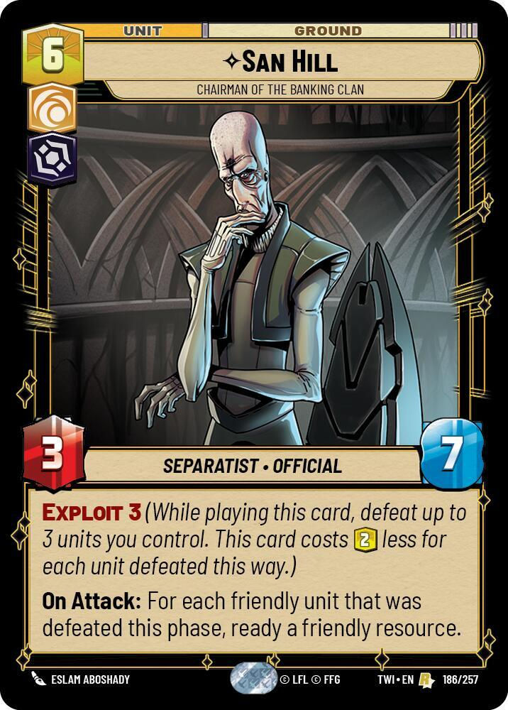 San Hill - Chairman of the Banking Clan (TWI) (186/257) / Foil