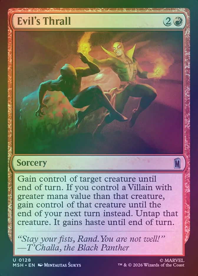Evil's Thrall (MSH) (128) / Foil