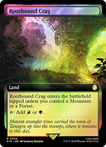 Rootbound Crag (pip) (504) / Extended Art Foil