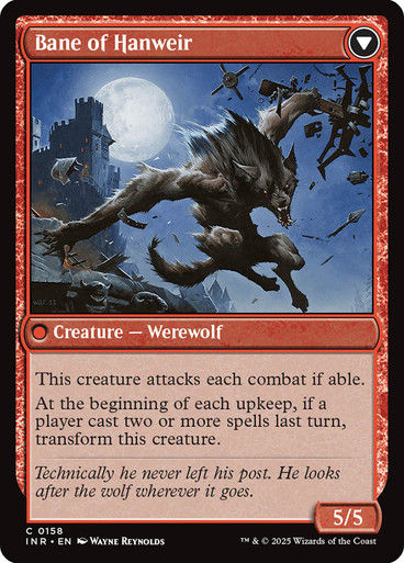 Hanweir Watchkeep // Bane of Hanweir (INR) (158) — cara 2 de 2