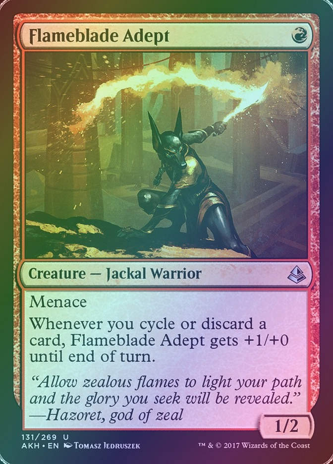Flameblade Adept (AKH) (131) / Foil