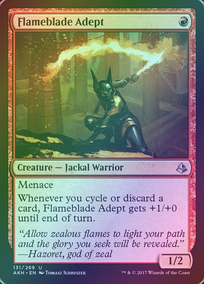 Flameblade Adept (AKH) (131) / Foil