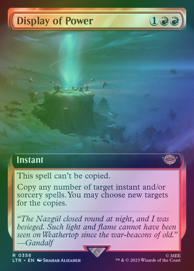 Display of Power (LTR) (358) / Extended Art / Foil