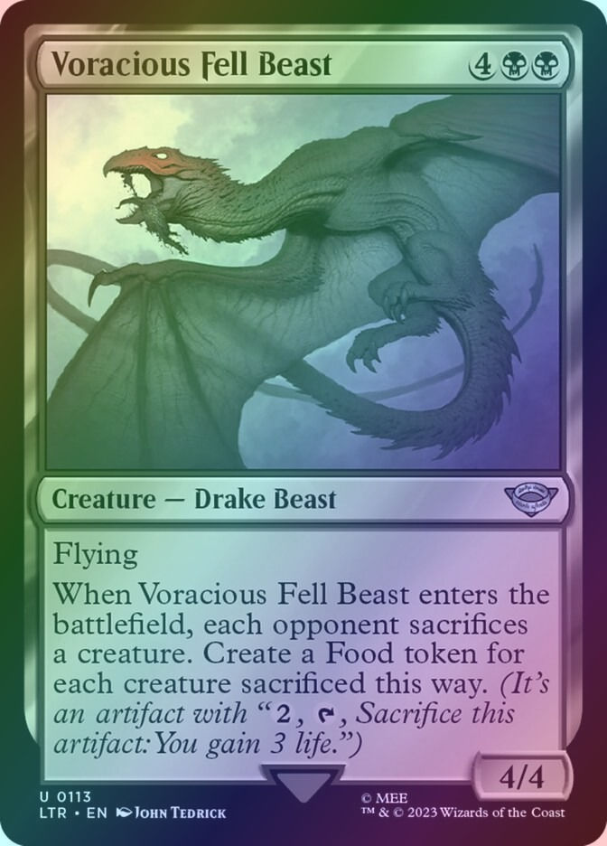 Voracious Fell Beast (LTR) (113) / Foil