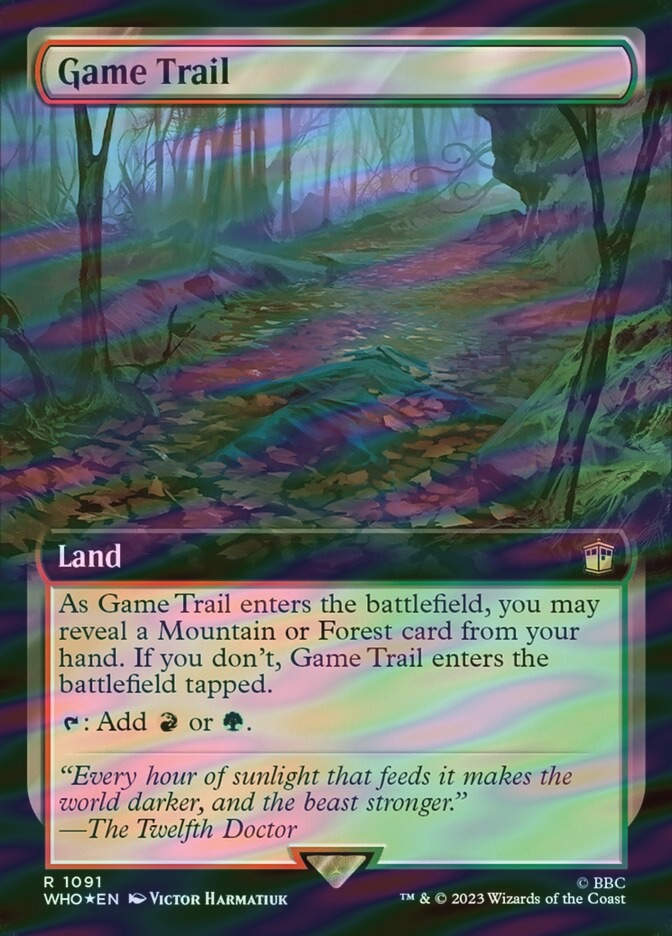 Game Trail (WHO) (1091) / Extended Art / Surge Foil