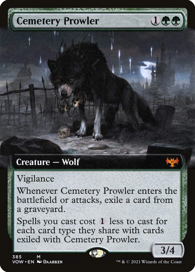 Cemetery Prowler (VOW) (385) / Extended Art
