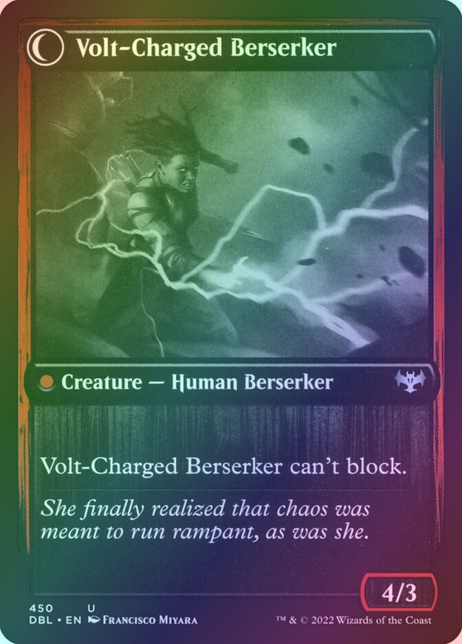Voltaic Visionary // Volt-Charged Berserker (DBL) (450) / Foil — cara 2 de 2