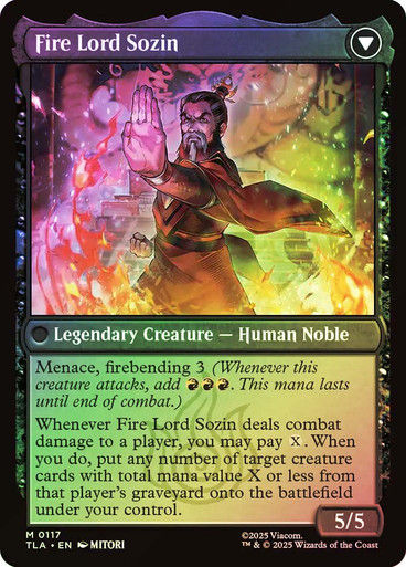 The Rise of Sozin // Fire Lord Sozin (TLA) (117) / Foil — cara 2 de 2