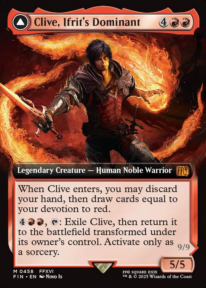 Clive, Ifrit's Dominant // Ifrit, Warden of Inferno (FIN) (458) / Extended Art