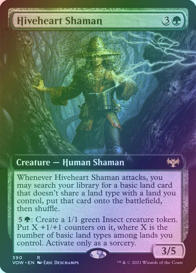 Hiveheart Shaman (VOW) (390) / Extended Art / Foil