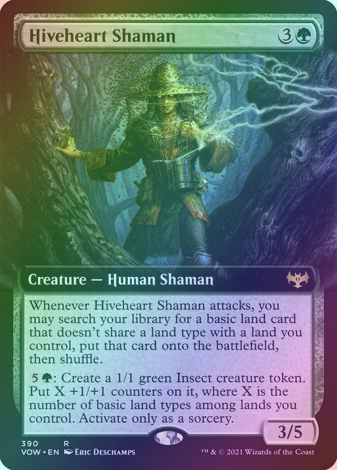 Hiveheart Shaman (VOW) (390) / Extended Art / Foil