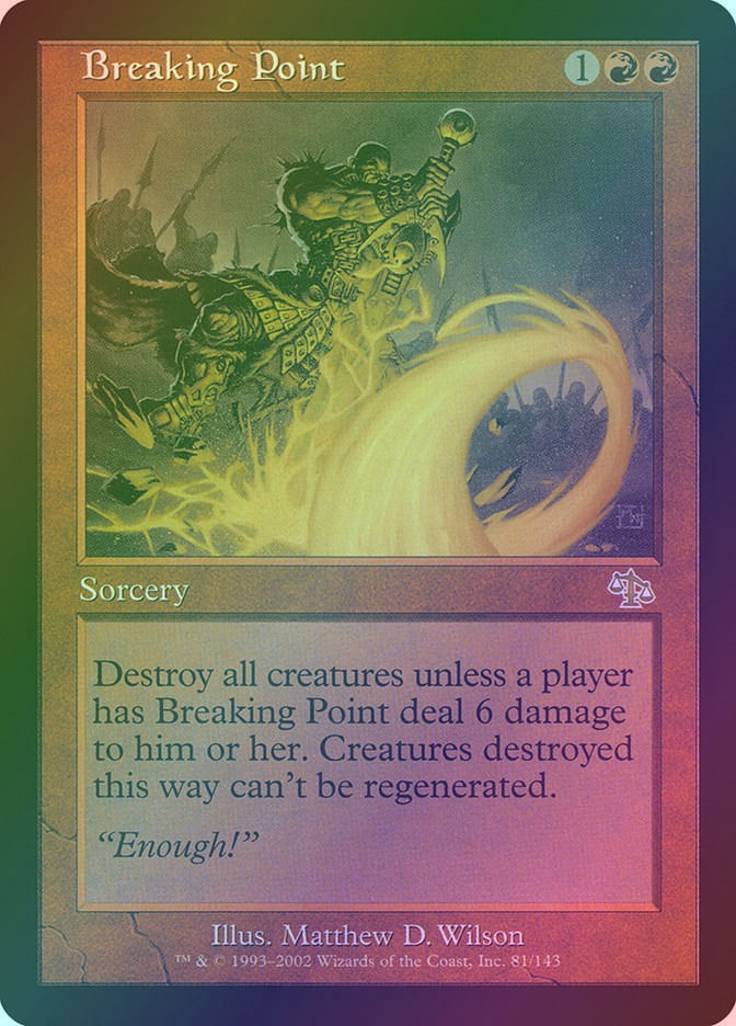 Breaking Point (JUD) (81) / Foil